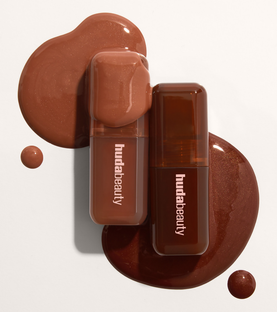 Huda Beauty Icy Nude Faux Filler Lip Gloss - She Glitzy