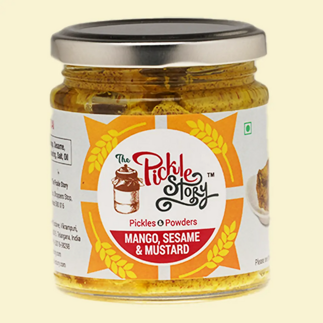 The Pickle Story Mango, Sesame & Mustard (no chilly powder) - Uppukai Pickle Hover Image