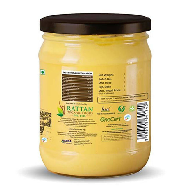 Nutriorg Certified Organic Cow Ghee | 100% Pure Cow Ghee | Premium & Authentic Ghee Main Image