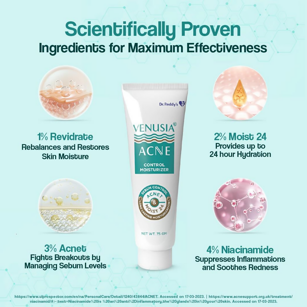 Venusia Acne Control Moisturizer For Oily & Acne Prone Skin