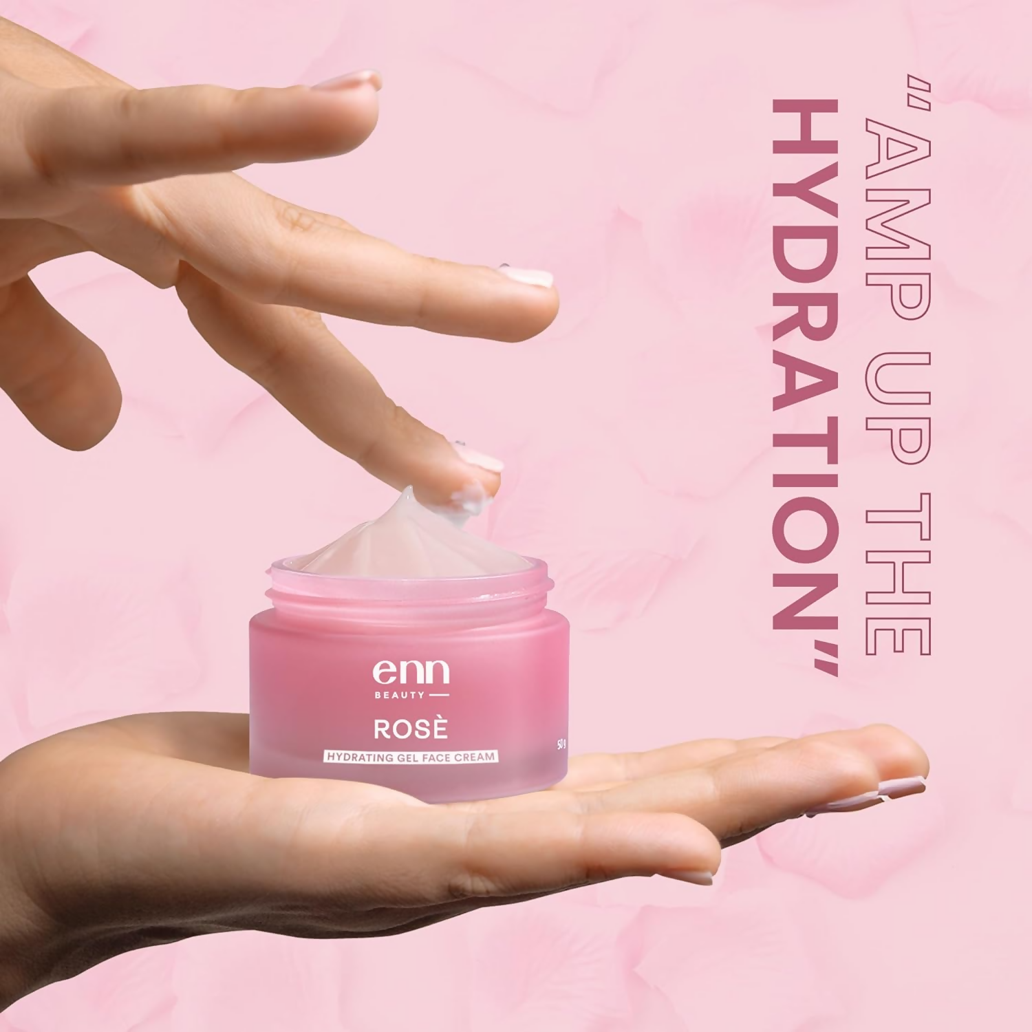 Enn Rose Ultra Light Hydrating Gel Face Cream Moisturizer For Soft & Glowing Skin With Rose Oil