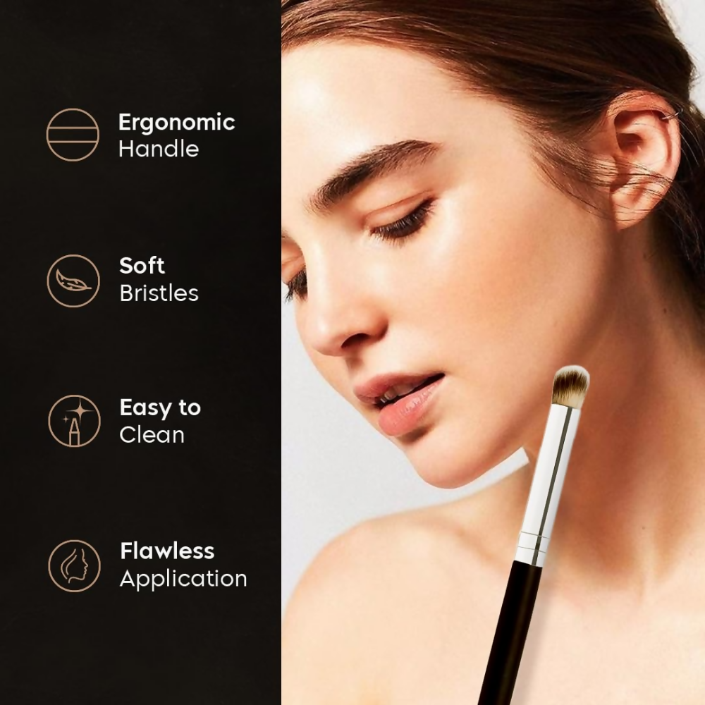 Gleva Mini Angled Under Eye Concealer Makeup Brush