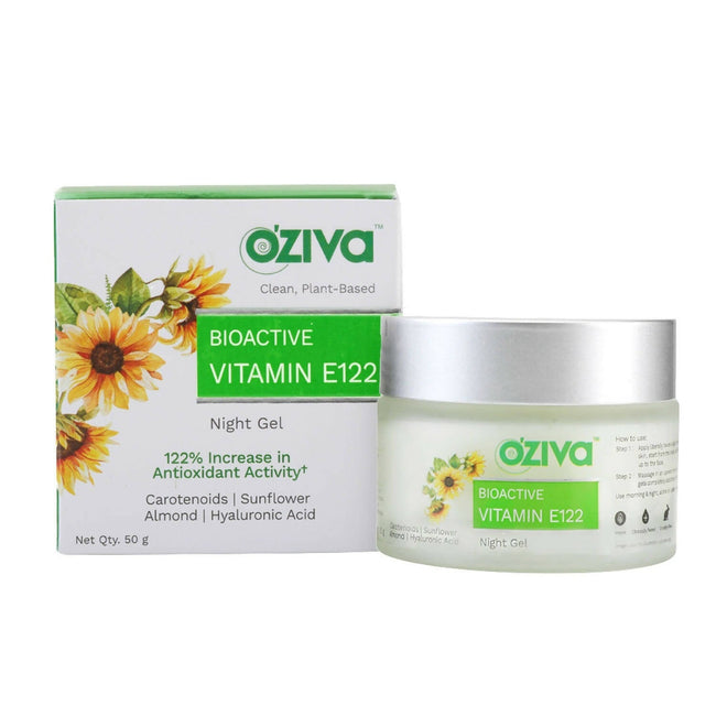 OZiva Bioactive Vitamin E122 Night Gel Hover Image