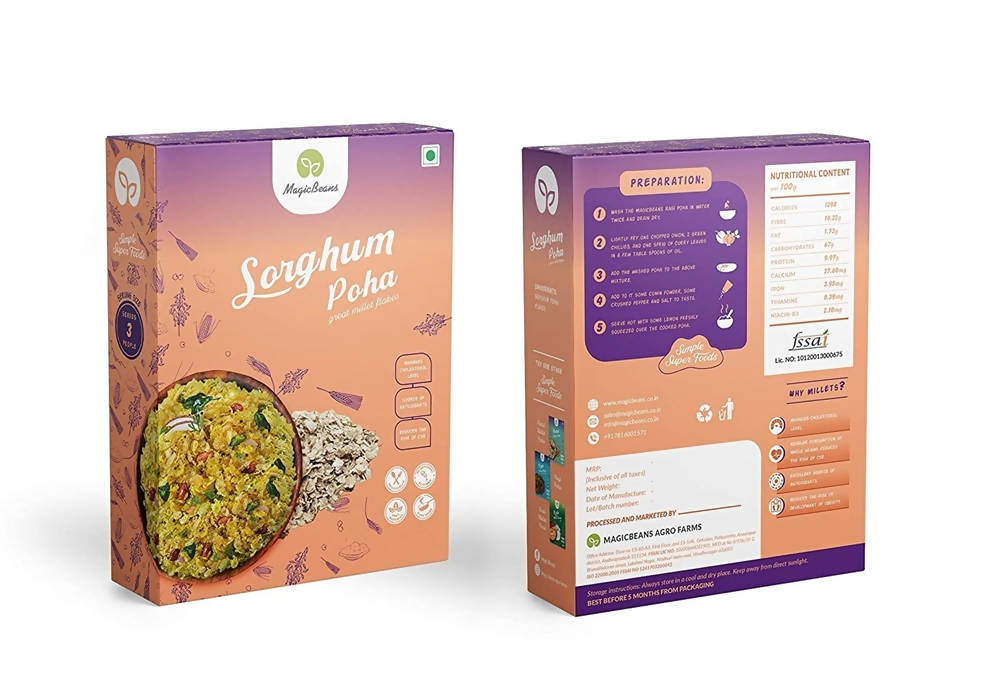 Magicbeans Sorghum/ Jowar Poha (Great Millet Flakes)