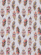 SEJ by Nisha Gupta White & Pink 144 TC Cotton King Bedsheet with 2 Pillow Covers