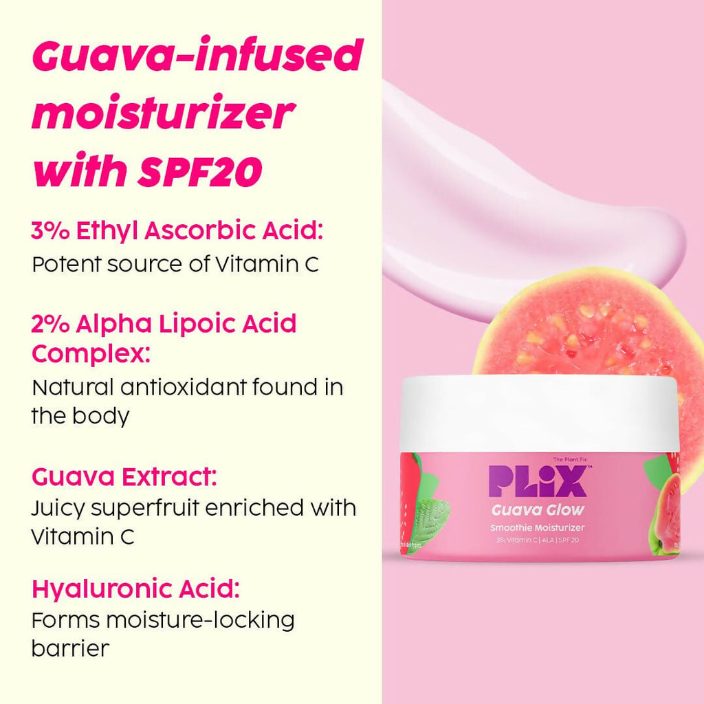 PLIX The Plant Fix 24k Guava Gold Lightweight Face Serum and Moisturizer Combo