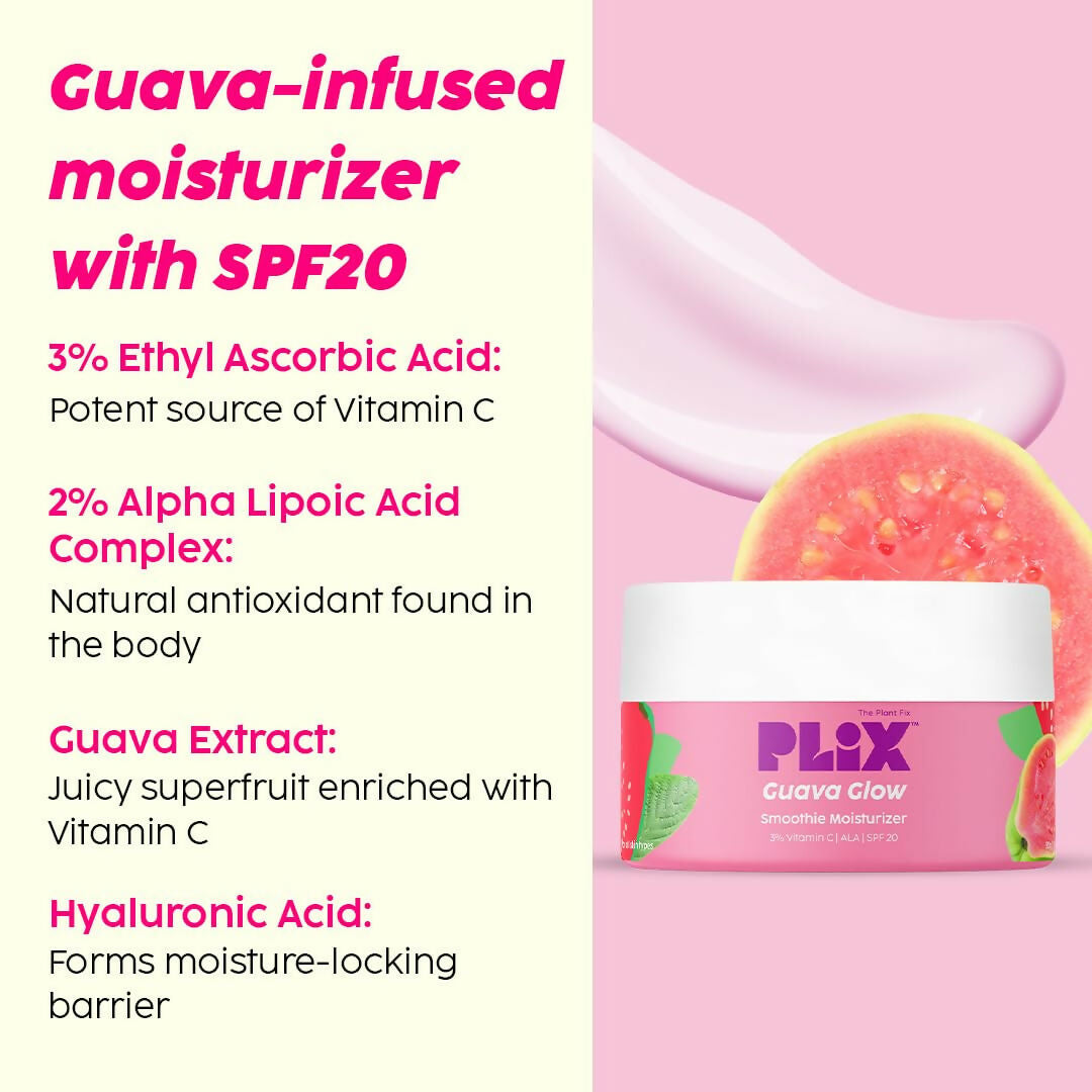 PLIX The Plant Fix 24k Guava Gold Lightweight Face Serum and Moisturizer Combo