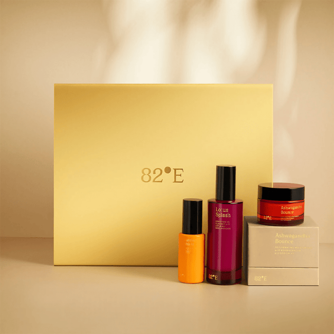 82°E By Deepika Padukone The Skincare Gift Kit In Gold - Mini Hover Image