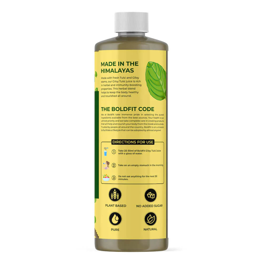 Boldveda Cold Pressed Tulsi Giloy Juice