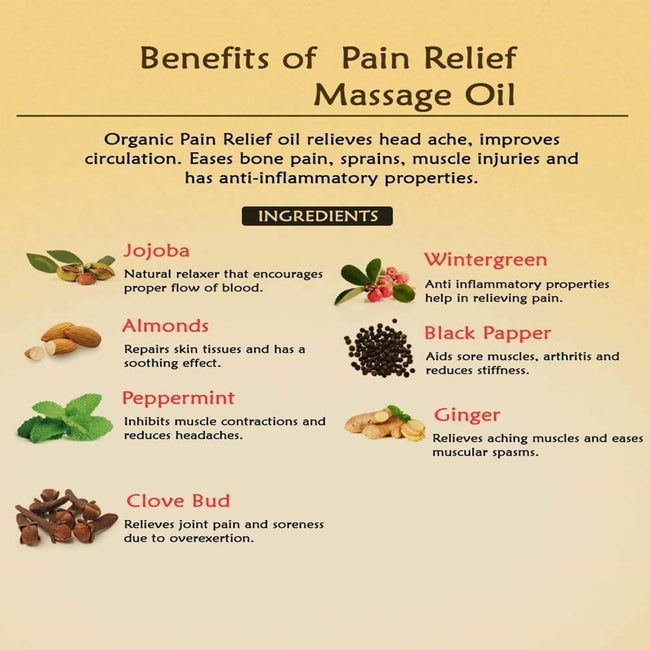 Ancient Living Pain Relief Massage Oil Main Image