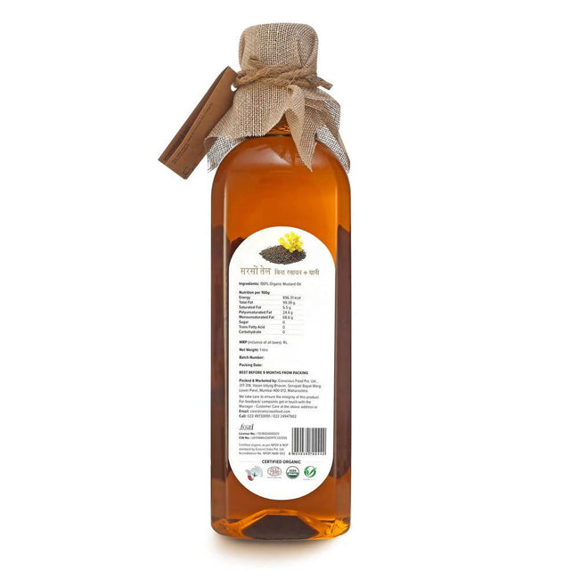 Conscious Food Organic Mustard Oil Main Image