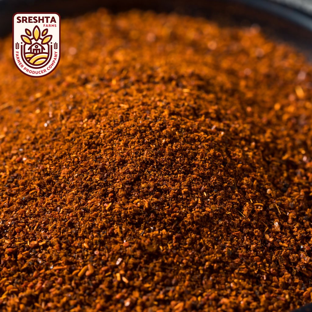 Sreshta Farms Spicy Black Powder Nalla Karam Podi