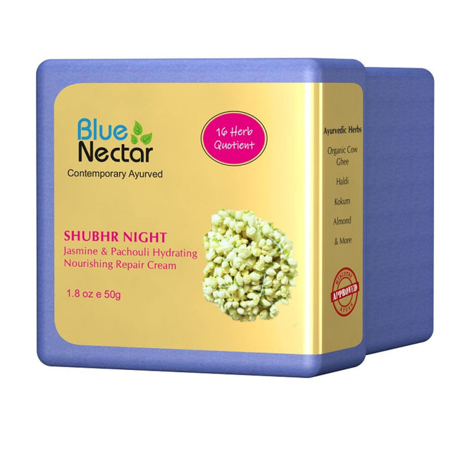 Blue Nectar Shubhr Night Jasmine & Pachouli Hydrating Nourishing Repair Cream for Men Hover Image