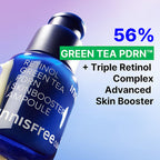 Innisfree 1% Retinol Green Tea VEGAN PDRN Ampoule - Anti-Aging, Brightening & Skin-Soothing Serum