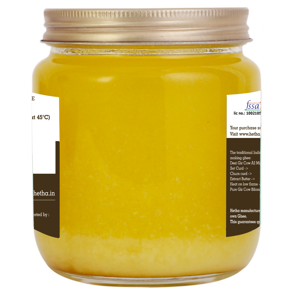 Hetha Gir Cow A2 Cultured Bilona Ghee / A2 Ghee