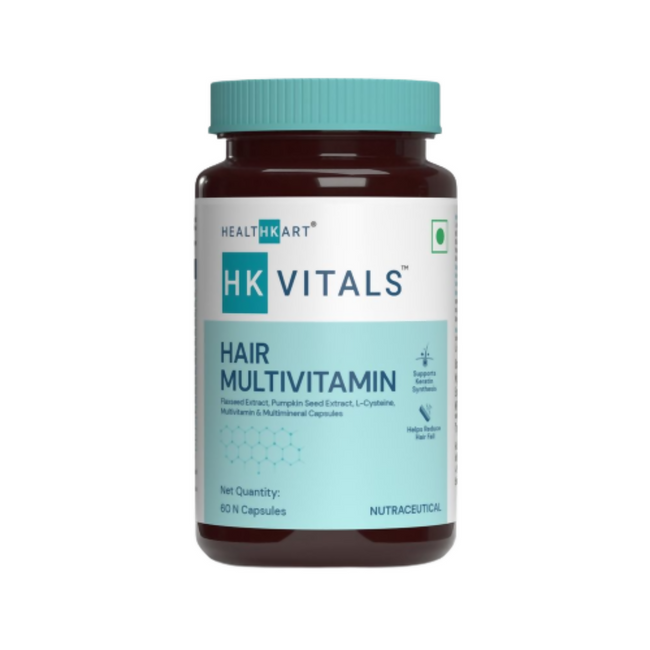 HK Vitals Hair Multivitamin Capsules, Supports Keratin Synthesis & Helps Reduce Hair Fall Hover Image