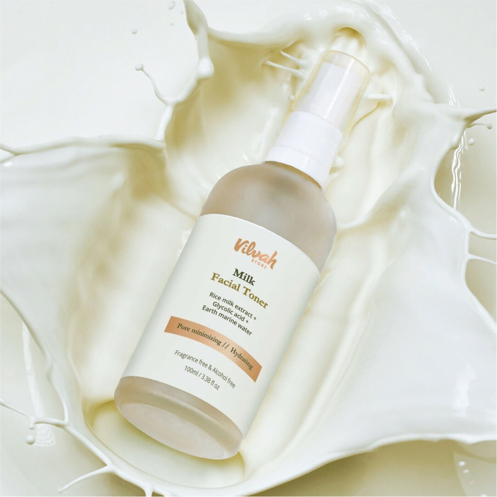 Vilvah Store Milk Face Toner (Earth marine water - Pore minimise)