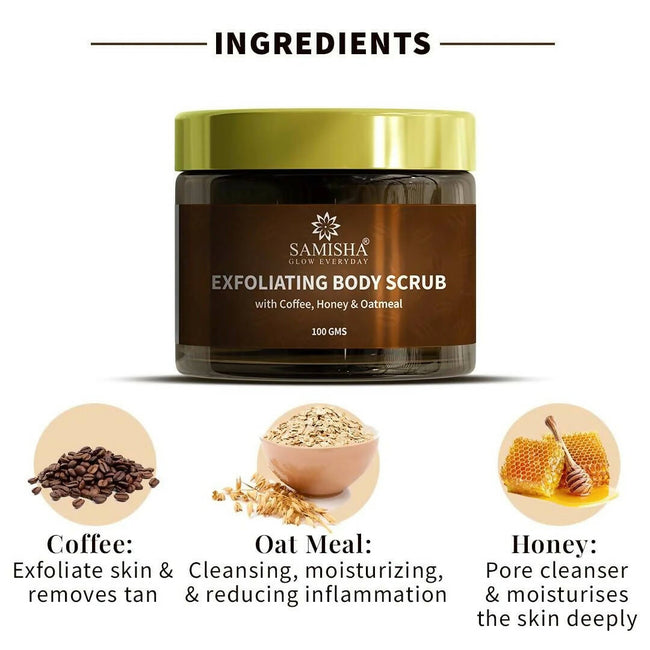 Samisha Coffee Body Scrub With Honey & Oatmeal Main Image