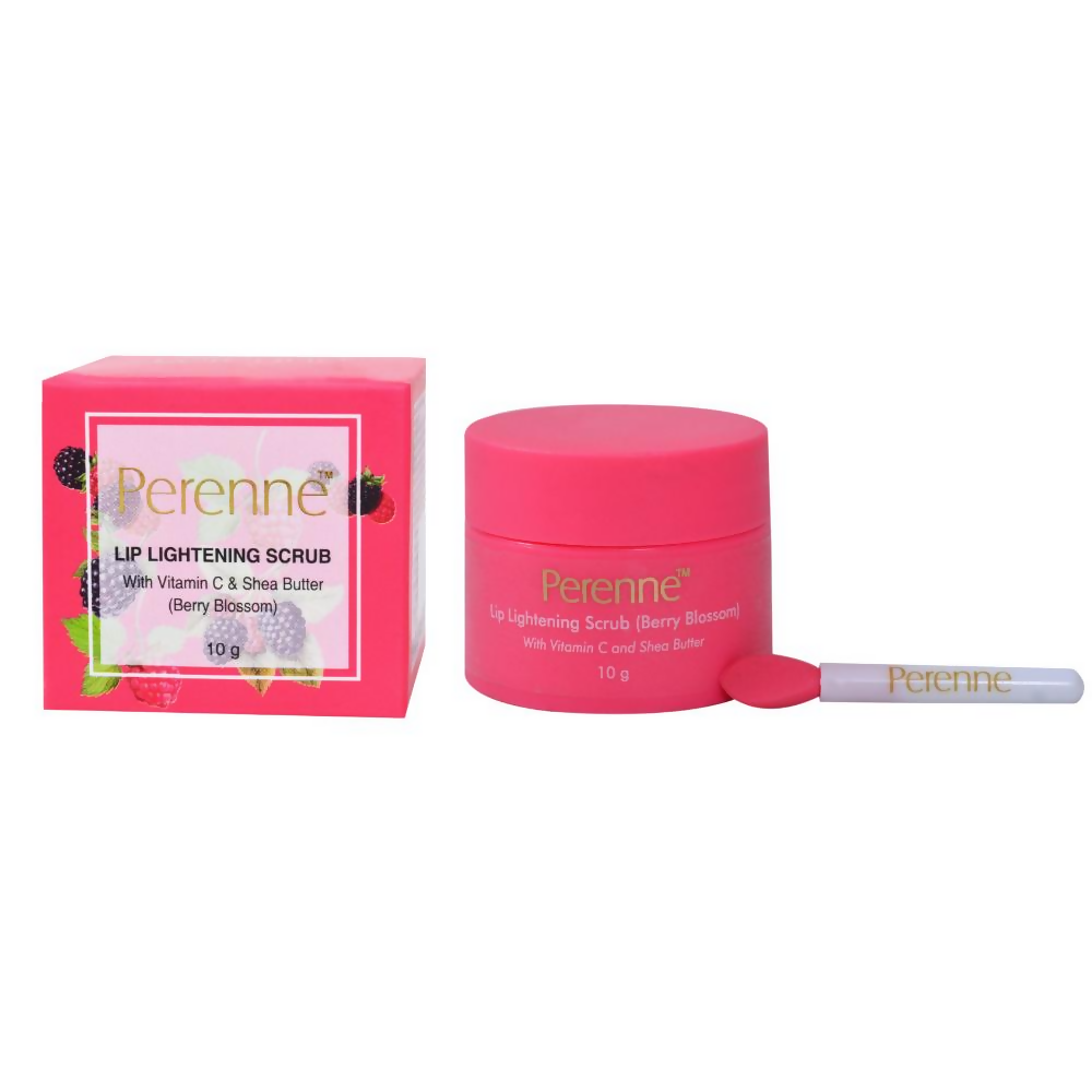 Perenne Lip Lightening Scrub With Vitamin C & Shea Butter - Berry Blossom