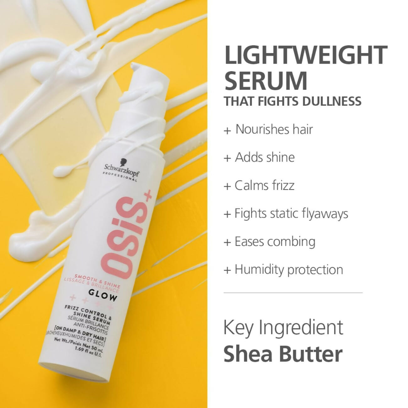 Schwarzkopf Professional OSiS+ Glow Anti-Frizz Shine Serum - Limited Time Offer