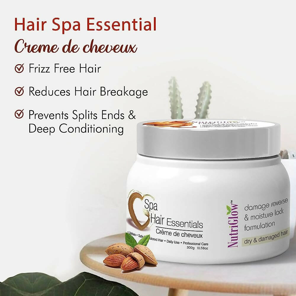 NutriGlow Hair Spa Cream with Damage Reverse & Moisture Lock Formulation for Dry & Damaged Hair