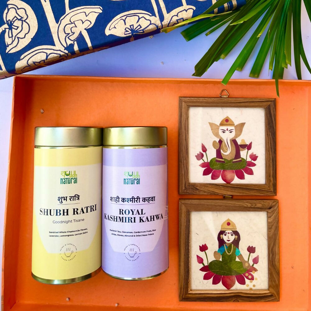 Shuddh Natural Festive Diwali Gift Hamper Ganesh Laxmi - Tea