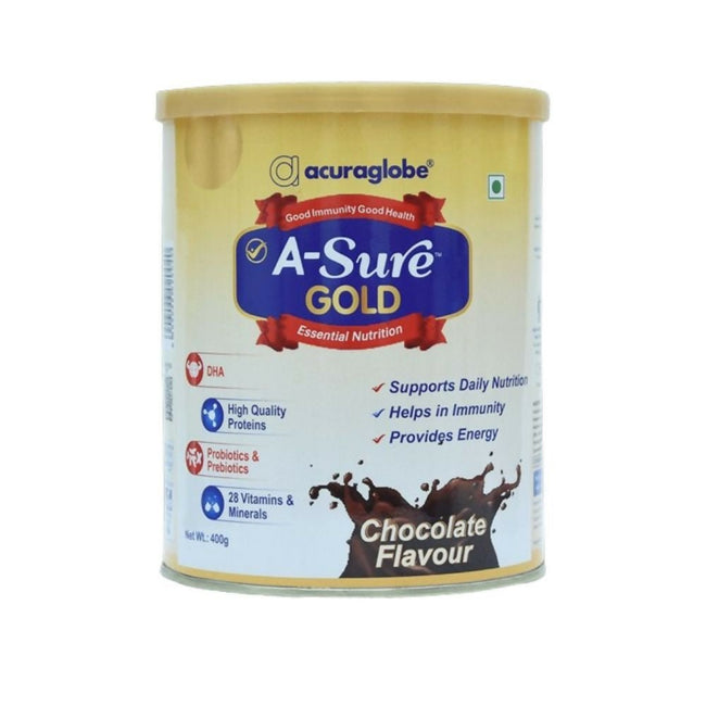 Acuraglobe A-Sure Gold Powder - Chocolate Flavor Hover Image