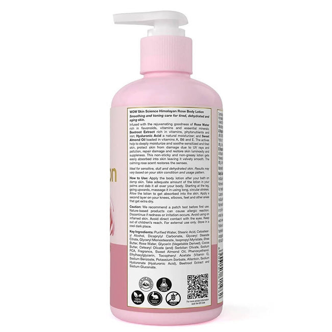 Wow Skin Science Himalayan Rose Body Lotion Main Image