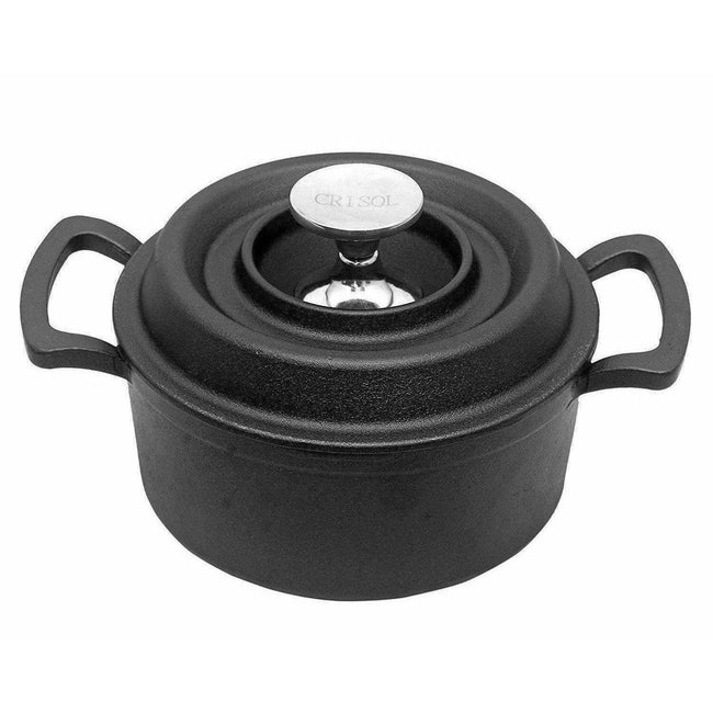 Non Stick Cast Iron Dutch Oven Cookware Black Hover Image