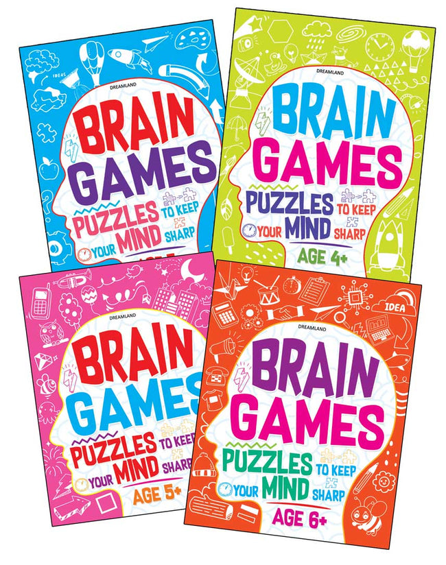 Dreamland Brain Games Series (A set of 4 Books) Hover Image