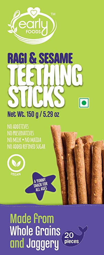 Early Foods Ragi & Sesame Teething Sticks Main Image
