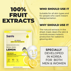 Sanfe Instant Depigmentation Lemon Facial Mask