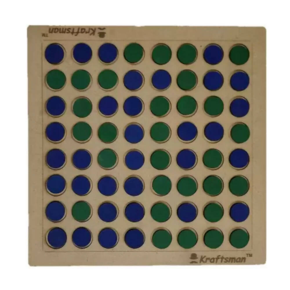 Kraftsman Wooden Reversi Board Game | 2 Players Board Game For All Age Groups