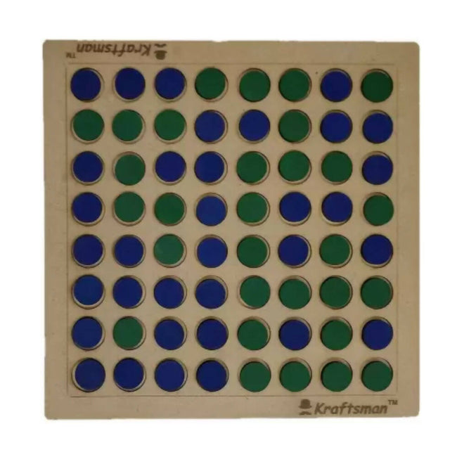 Kraftsman Wooden Reversi Board Game | 2 Players Board Game For All Age Groups Hover Image