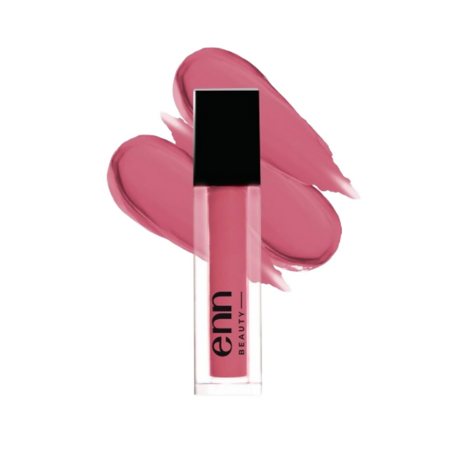 Enn Semi Matte Red Liquid Lipstick - Cosmo Pink Hover Image