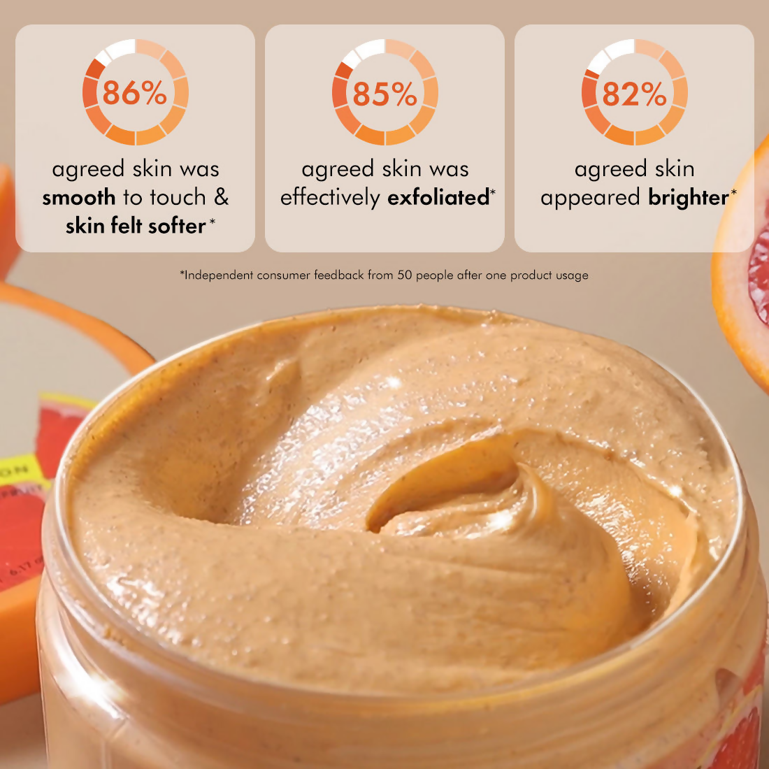 mCaffeine Glow Boost Grapefruit Body Scrub