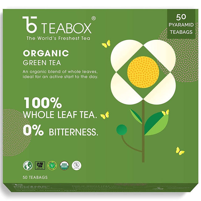 Teabox Organic Green Tea Bags Main Image