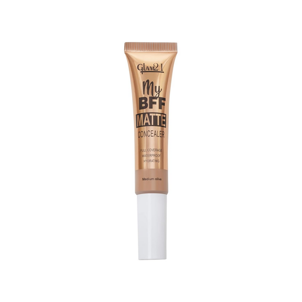 Glam21 My BFF Matte Liquid Concealer For All Skin Tone Matte Finish - Medium Olive