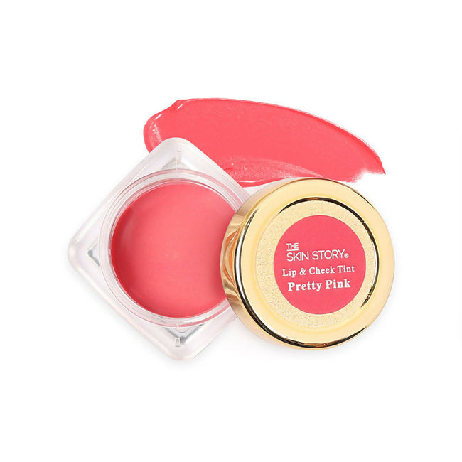 The Skin Story 100% Natural Lip Cheek Eye Tint Ayurvedic Hibiscus Moisturizing Glow - Pretty Pink Hover Image