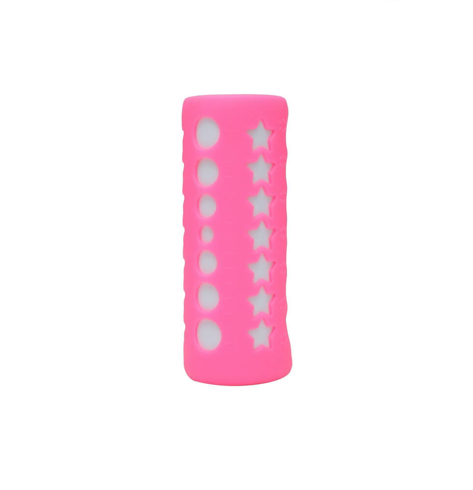 Safe-O-Kid Silicone Baby Feeding Bottle Cover Cum Sleeve for Insulated Protection 250mL- Pink