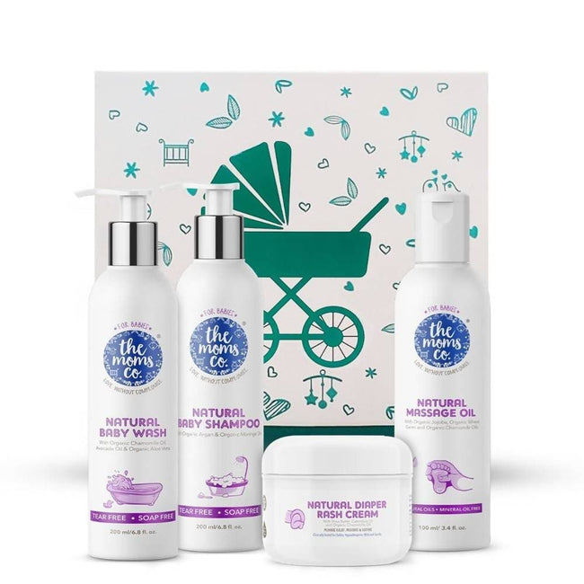 The Moms Co Baby Essentials With Ribbon Gift Box Main Image