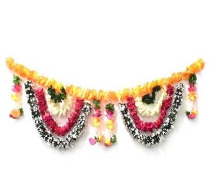 Puja N Pujari Artificial Main Door Hanging Toran Hover Image
