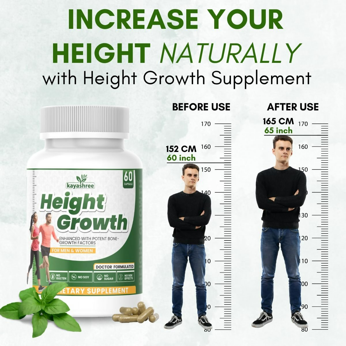 Kayashree Height Growth Capsules Height Increase For Men & Women