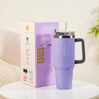 Nestasia Tumbler with Handle Straw & Lid - 1.2L (Purple)