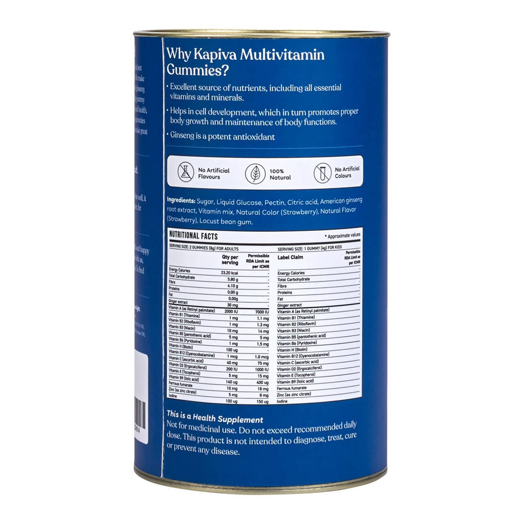 Kapiva Ayurveda Multivitamin Gummies For Kids And Adults