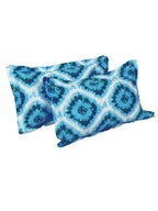 Story@home Blue & Pink Ethnic Motifs Pure Cotton 152TC Queen Bedsheet With 2 Pillow Covers