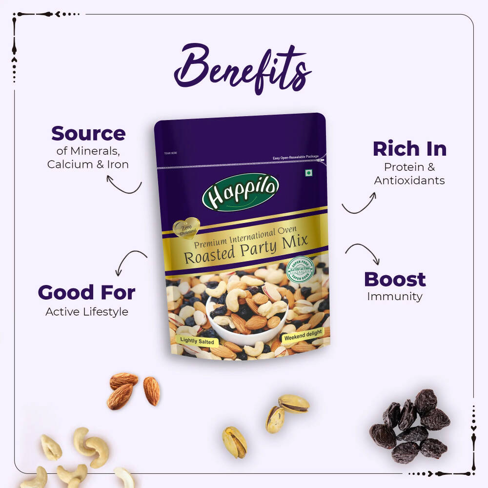 Happilo Premium Oven Roasted & Lightly Salted Party Mix