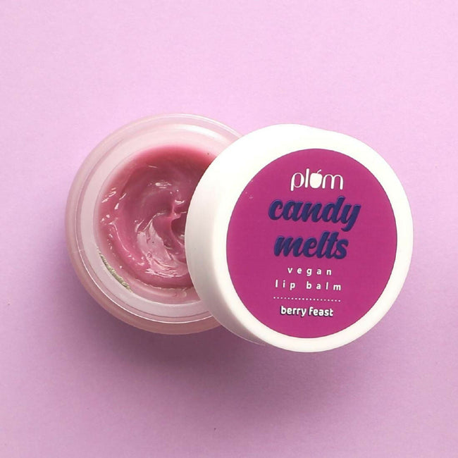 Plum Candy Melts Vegan Lip Balm Berry Feast For Dry & Chapped Lips, Natural SPF with Vitamin A Main Image