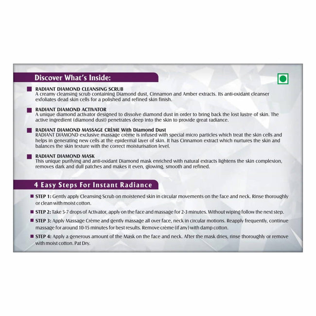 Lotus Herbals Radiant Diamond Facial Kit For Instant Radiance Main Image