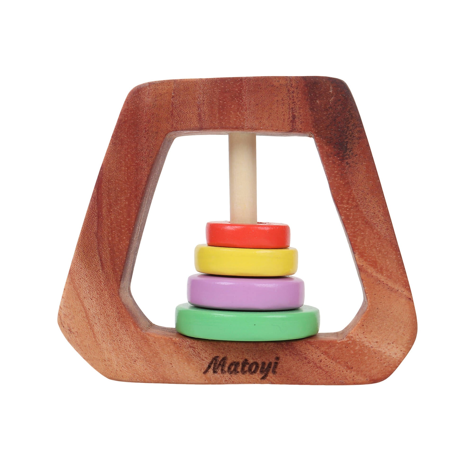 Matoyi 3 Rattle & 3 Teether & Trapezium & Fish For Kids